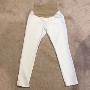 White Skinny Maternity Jeans